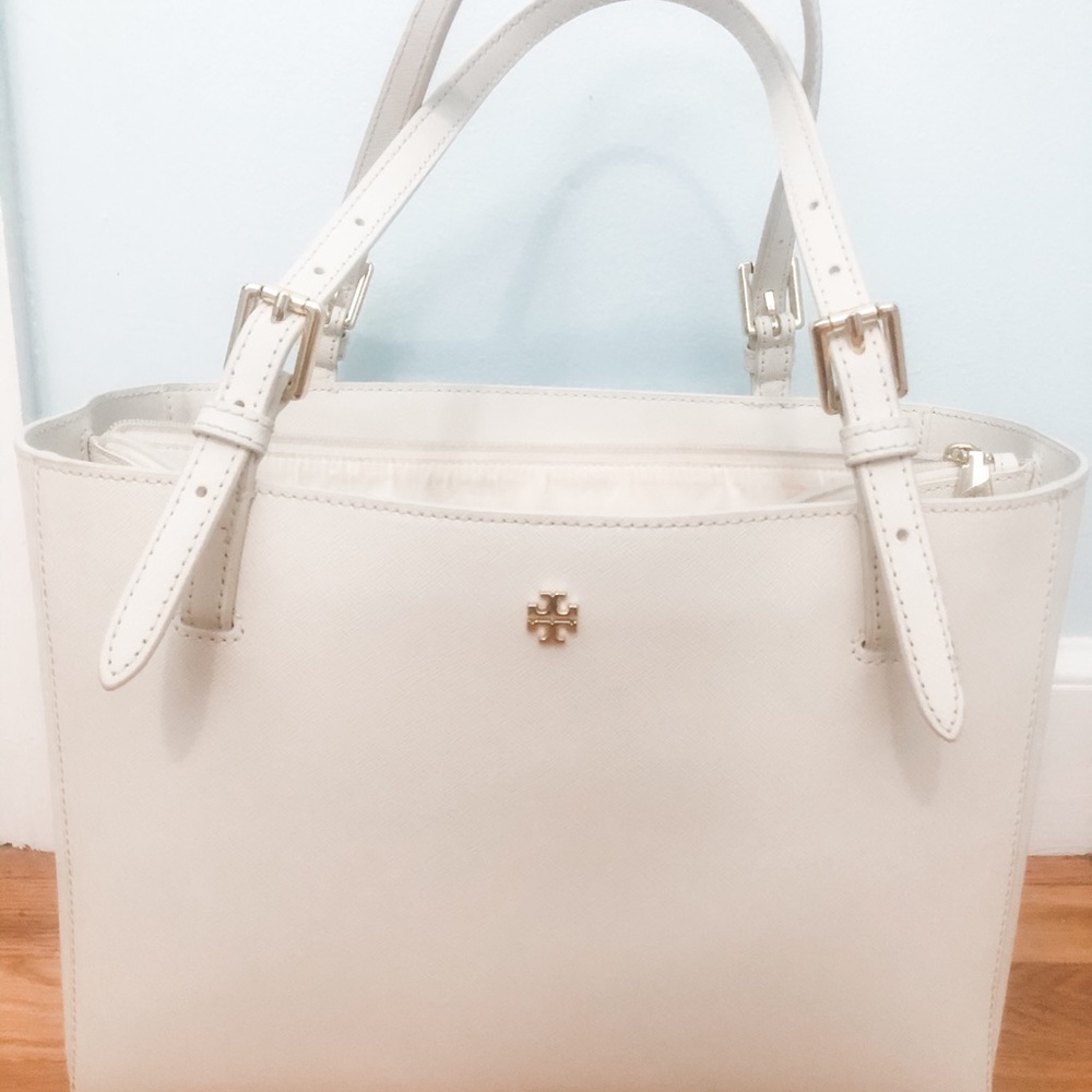 White Tory Burch Shoulder Bag